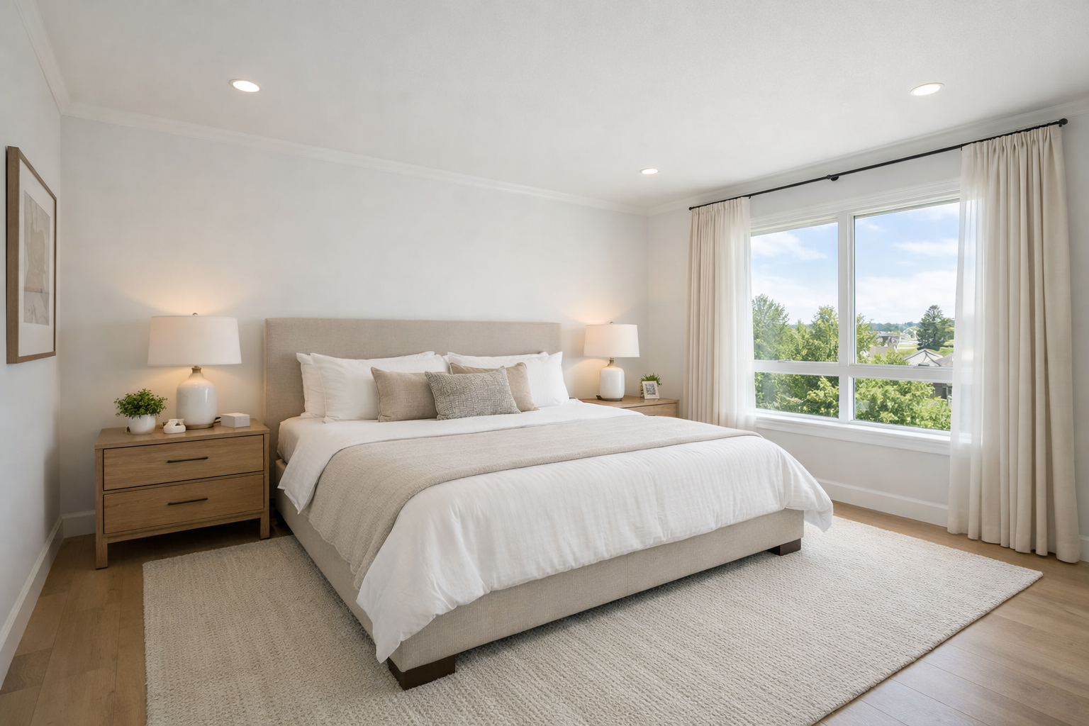 Emlak çekimi — yatak odası fotoğrafı